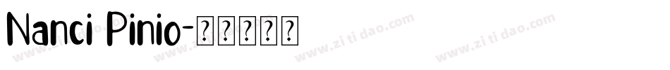 Nanci Pinio字体转换